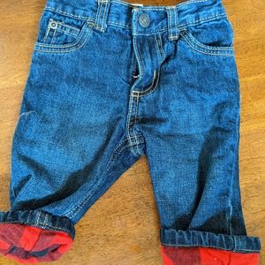 Flannel lined jeans